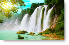 Detian Waterfall - China background