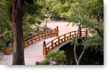 Japanese Garden Bridge background